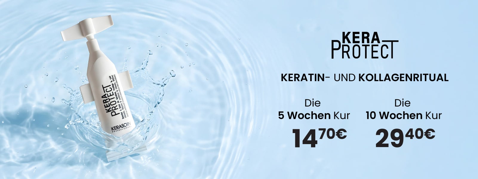 Die Keraprotect-Ampulle von Kerasoin Professionnel: Schutz für coloriertes, gebleichtes und dauergewelltes Haar. 